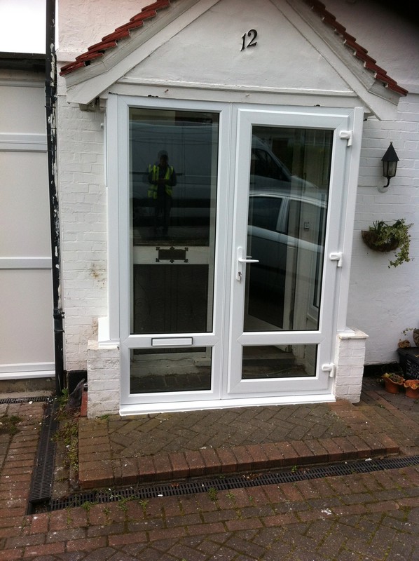 uPVC French doors fitted as front entrance in Ealing